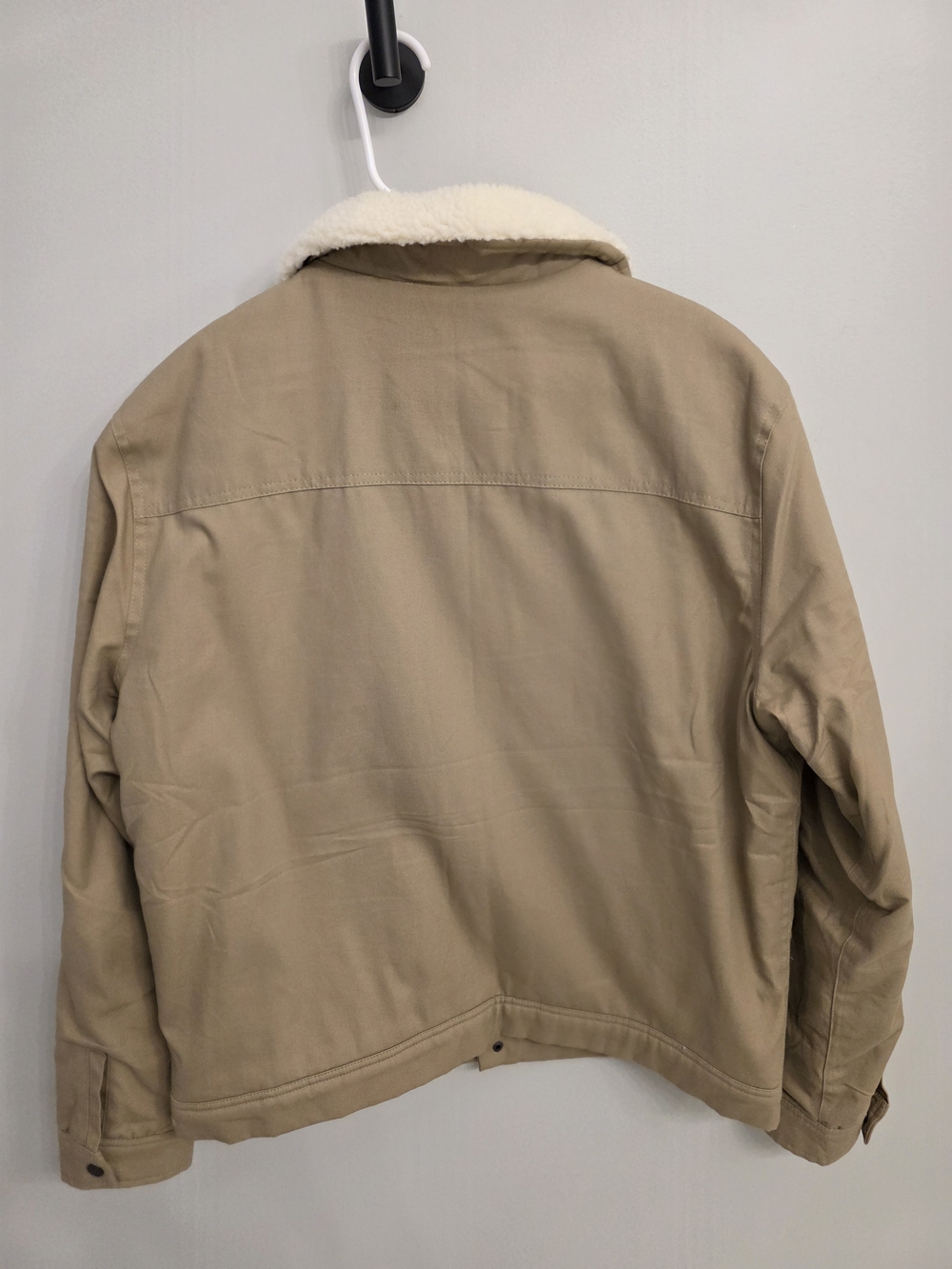 Hurley Men's Sherpa Collar Trucker Jacket Khaki - Picture 2 of 2